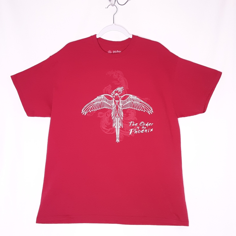 💎Harry Potter The Order Of The Phoenix Red Graphic Tee Shirt Size XL